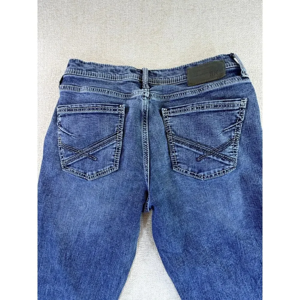 BKE Men's Blue 34x32 Jake Straight Leg Denim Jeans Western Casual Classic Pants